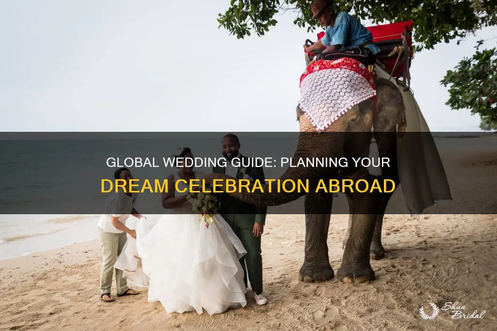 how to plan an out of country wedding