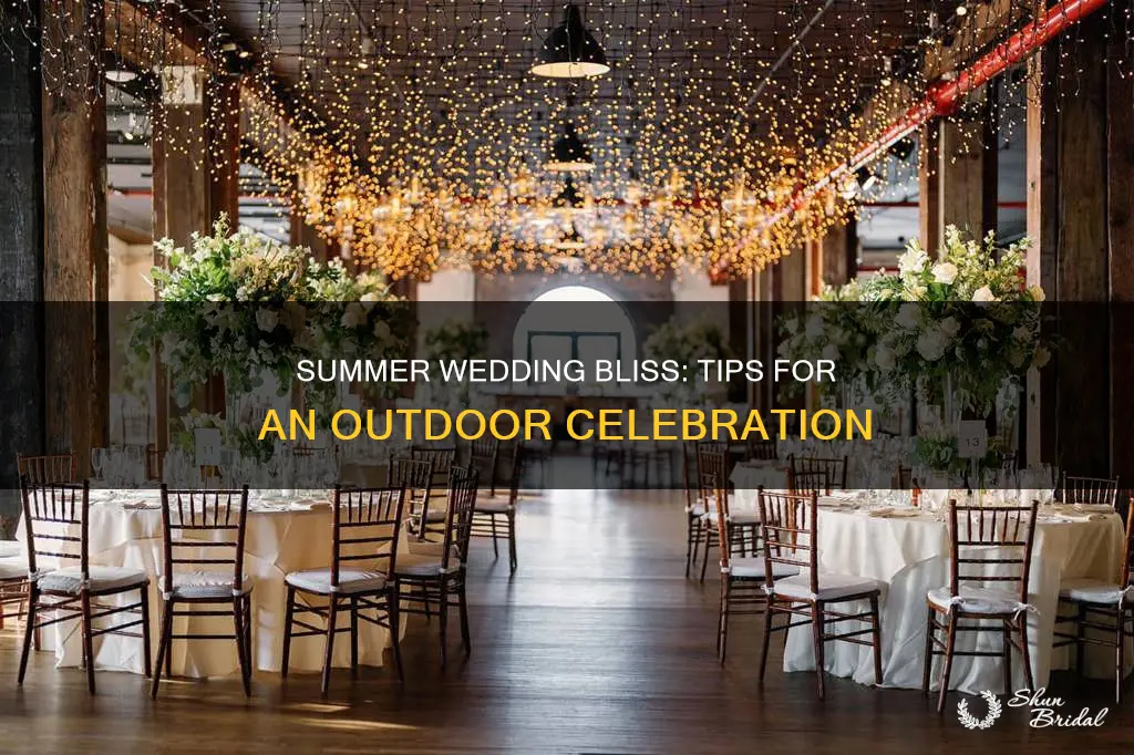 how to plan an outdoor summer wedding