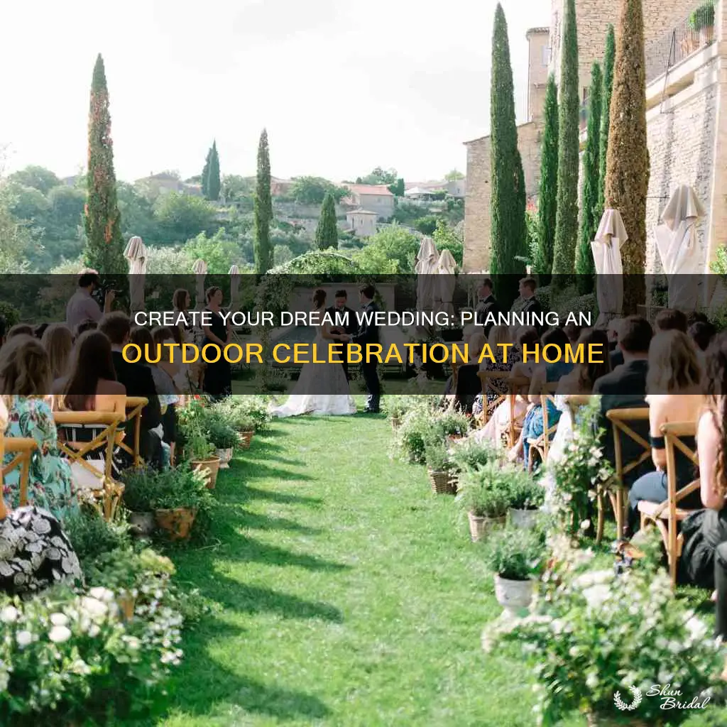 how to plan an outdoor wedding at home