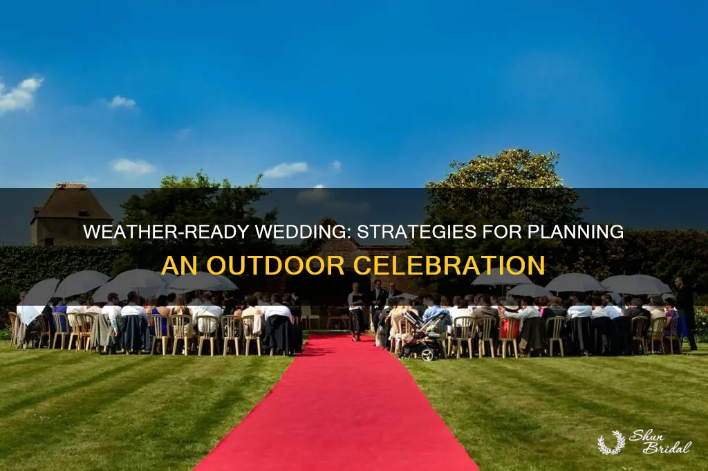 how to plan an outdoor wedding round weather