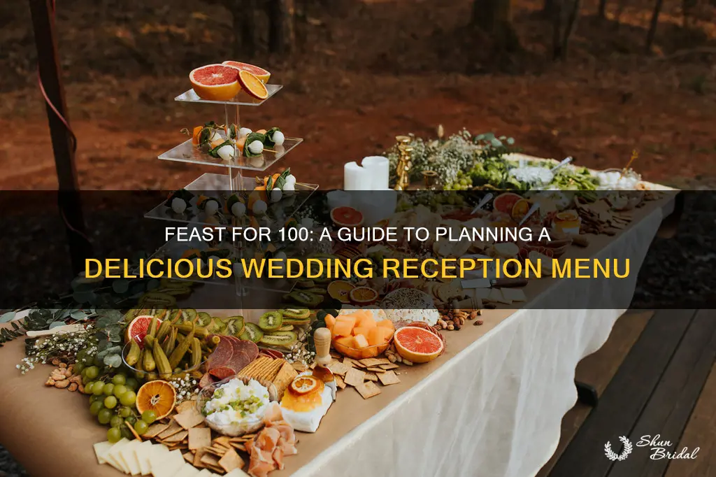 how to plan food for a wedding reception