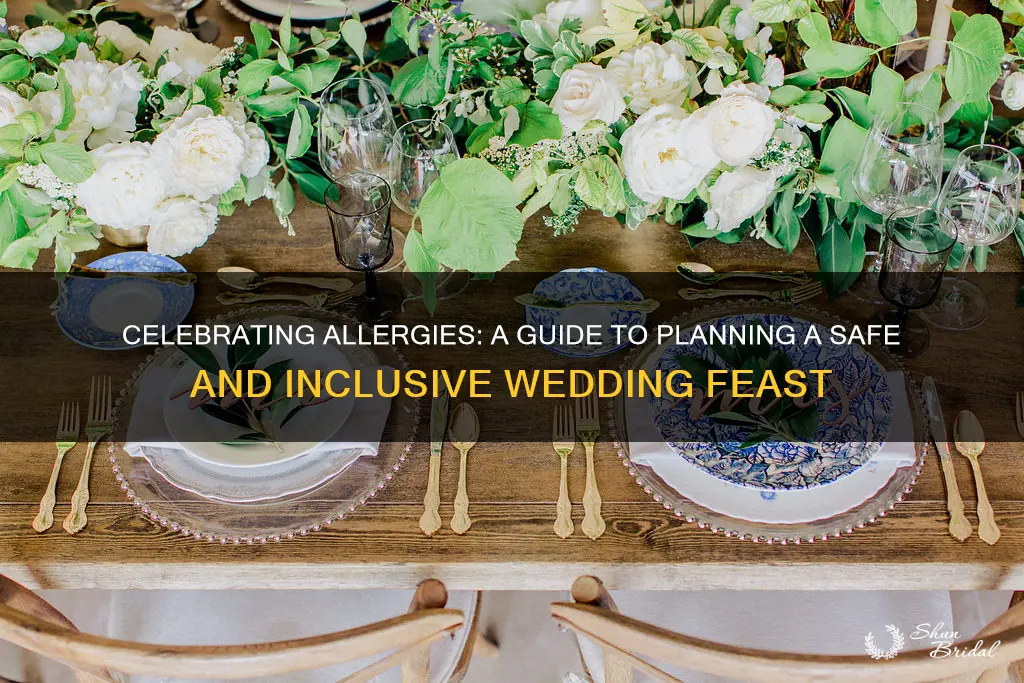 how to plan for food allergies wedding