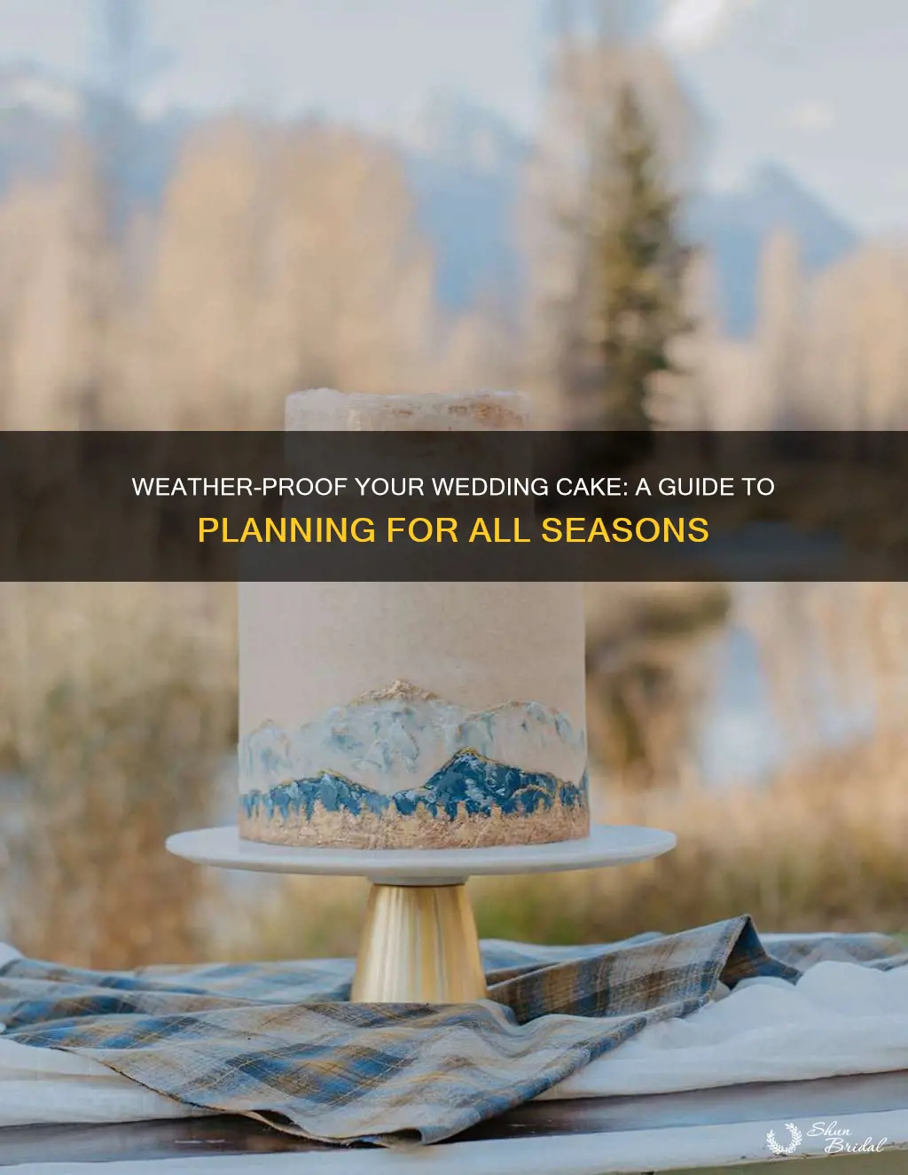 how to plan for weather when making a wedding cake