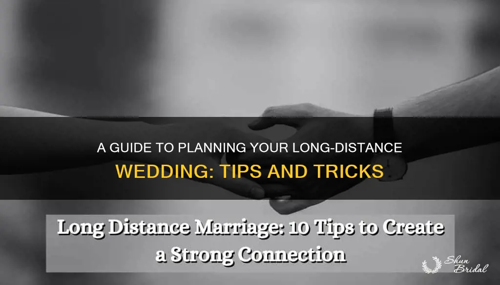 how to plan long distance wedding