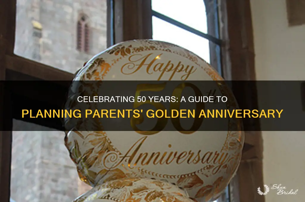 how to plan parents 50th wedding anniversary