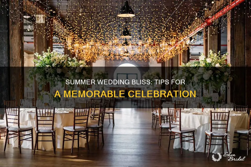 how to plan the perfect summer wedding