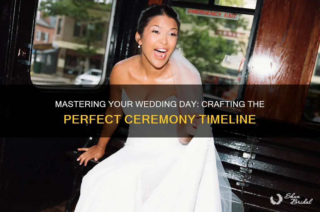 how to plan wedding ceremony timeline