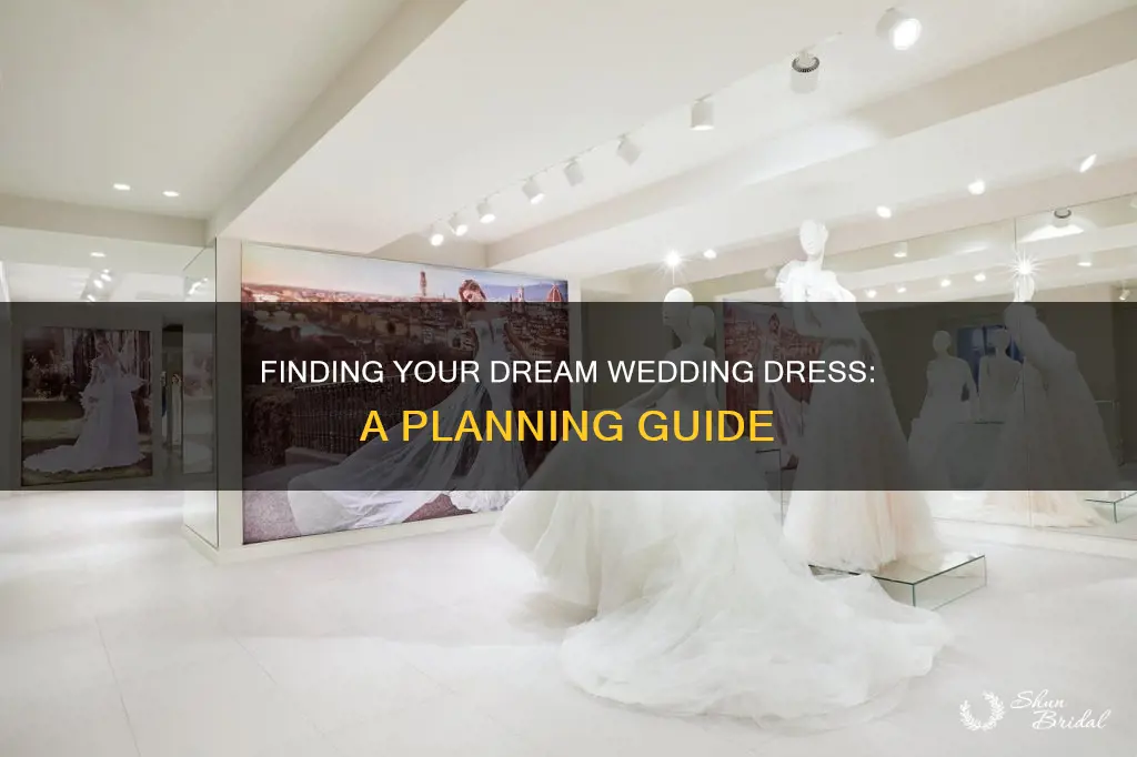 how to plan wedding dress shopping