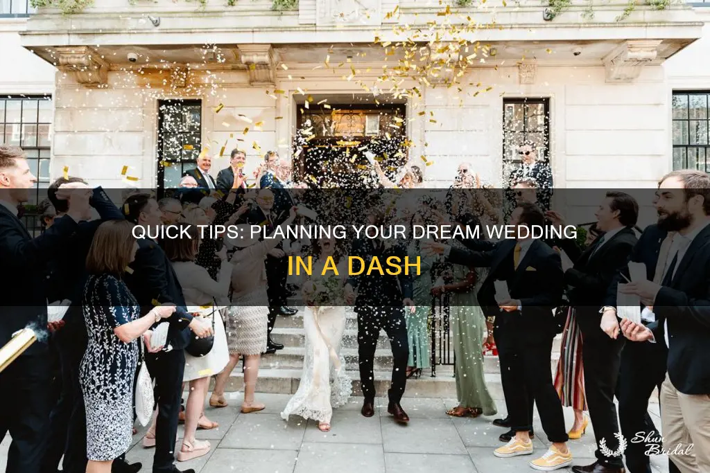 how to plan wedding fast