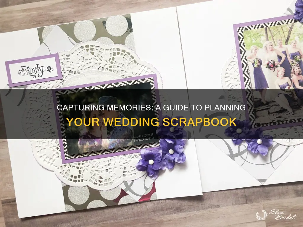 how to plan wedding scrapbook