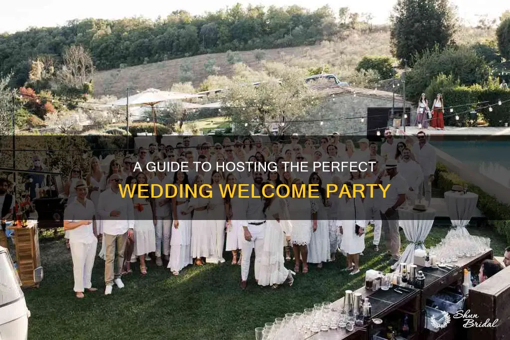 how to plan wedding welcome party