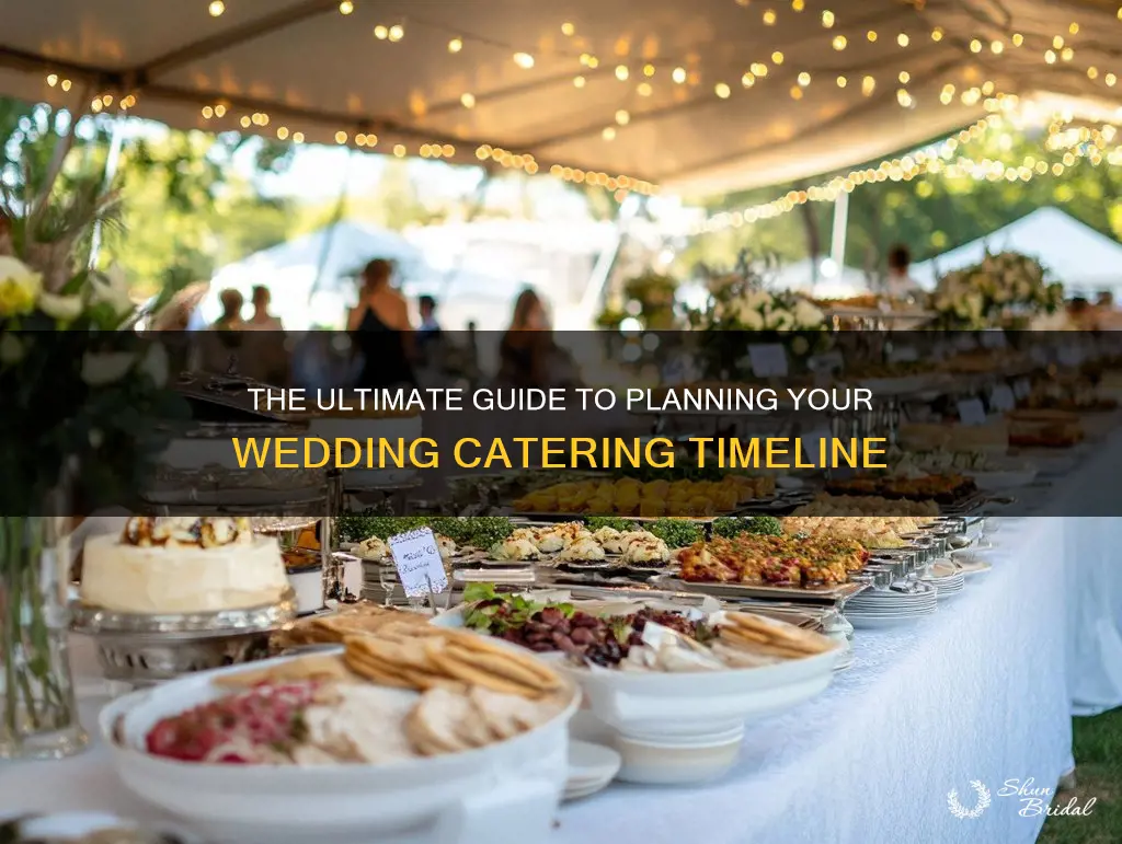 how to plan weddings caterer timeline