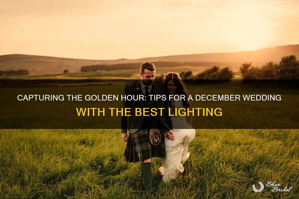 how to plan your december wedding for the best light