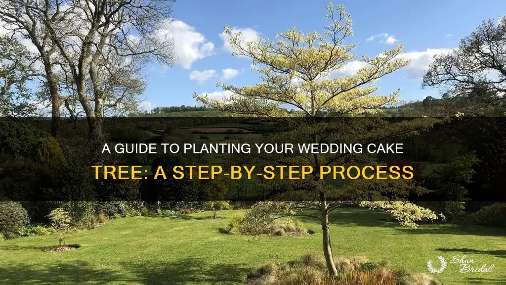 how to plant a wedding cake tree