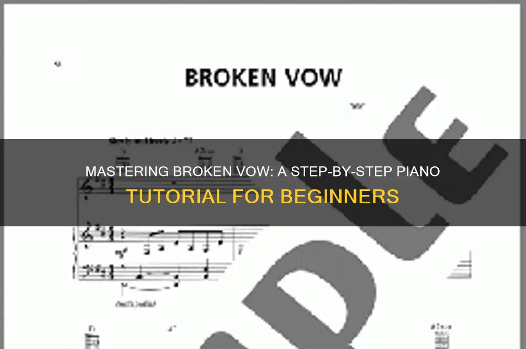 how to play broken vow on piano