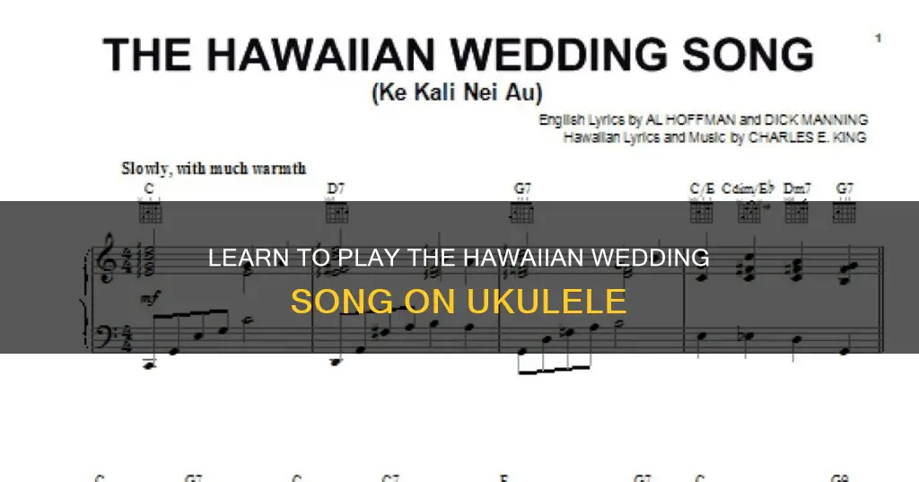how to play hawaiian wedding song on ukulele
