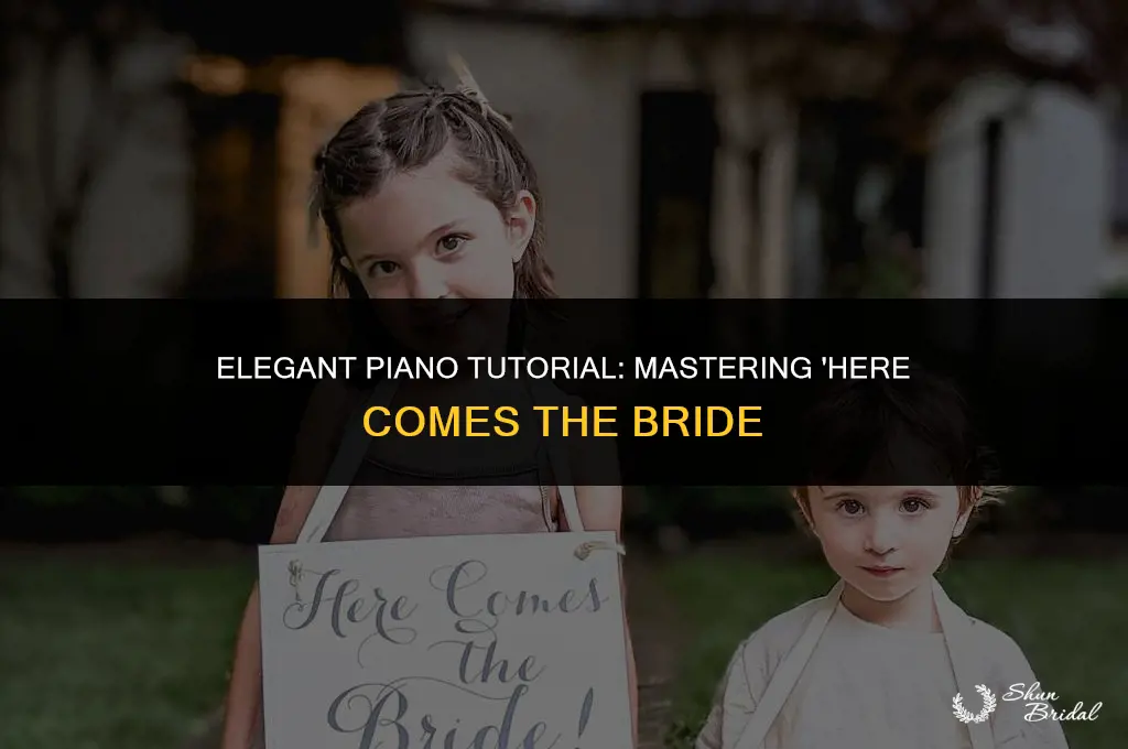 how to play here comes the bride piano
