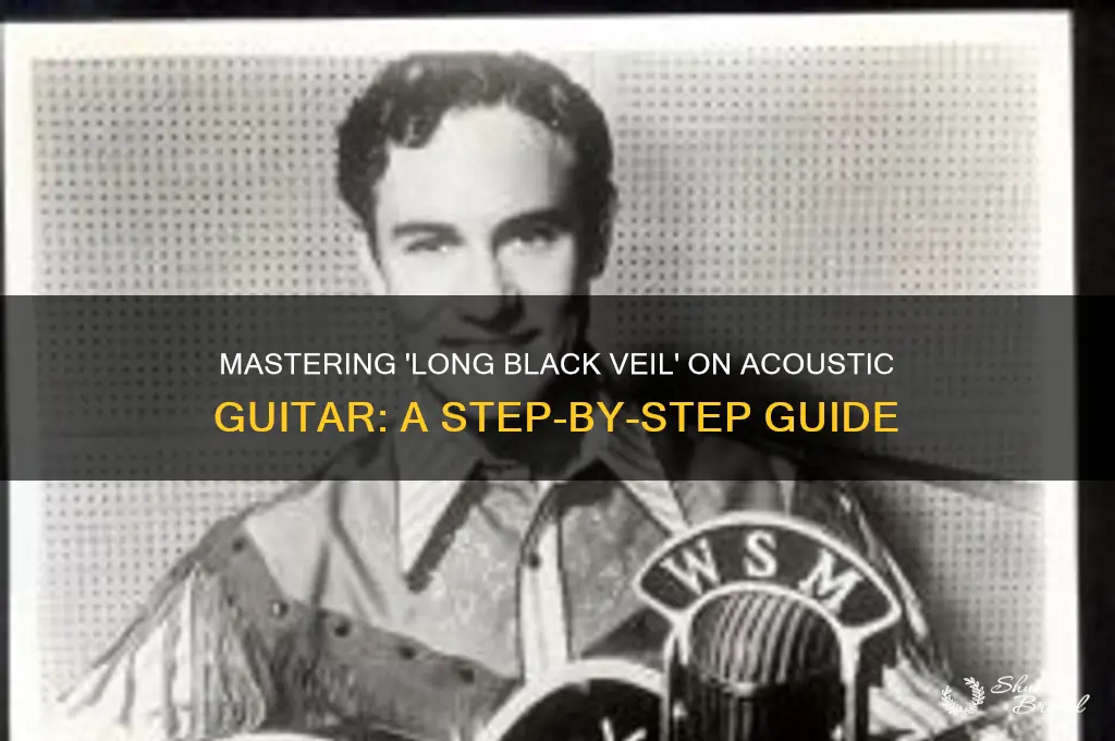how to play long black veil on acoustic guitar