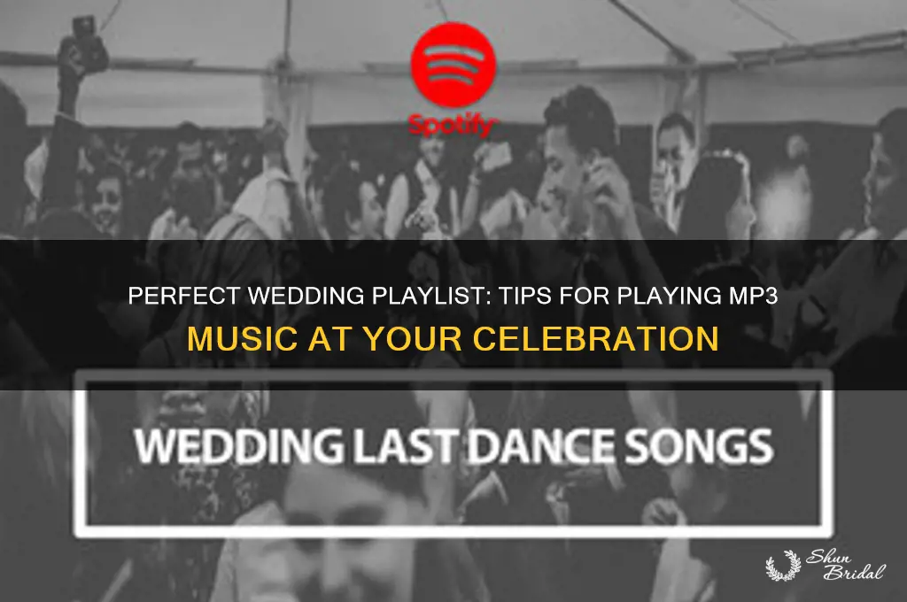 how to play mp3 music at a wedding
