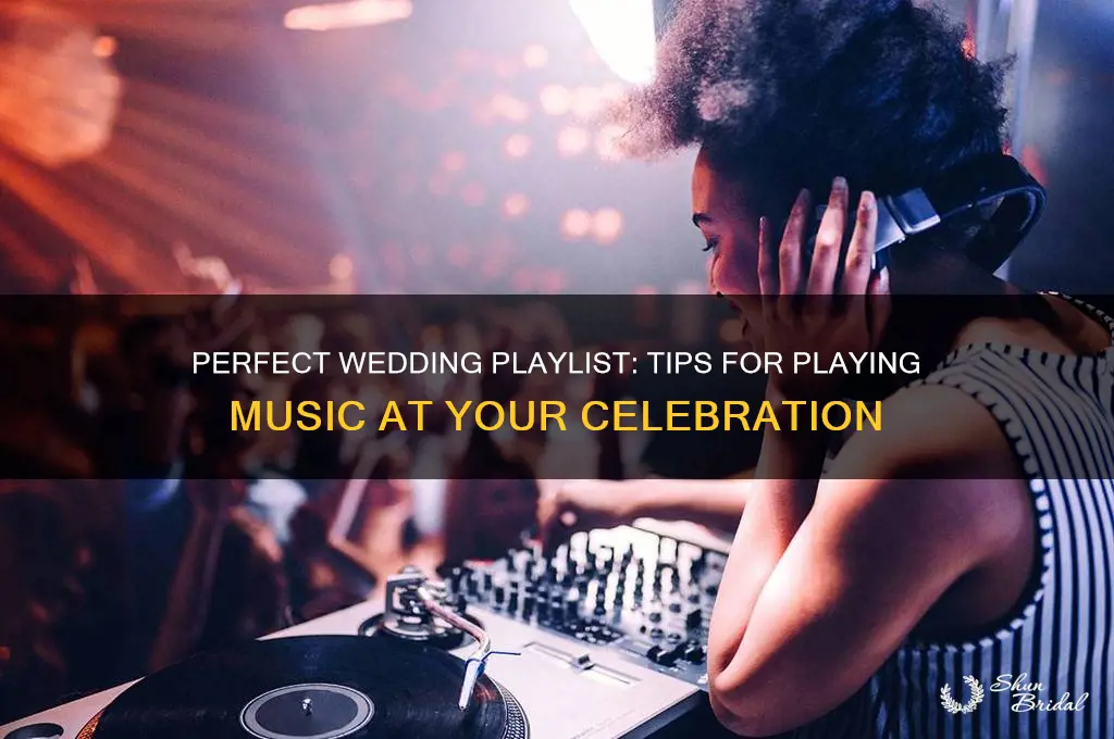 how to play music at a wedding