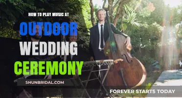 Perfect Outdoor Wedding Ceremony: Tips for Playing Music Seamlessly
