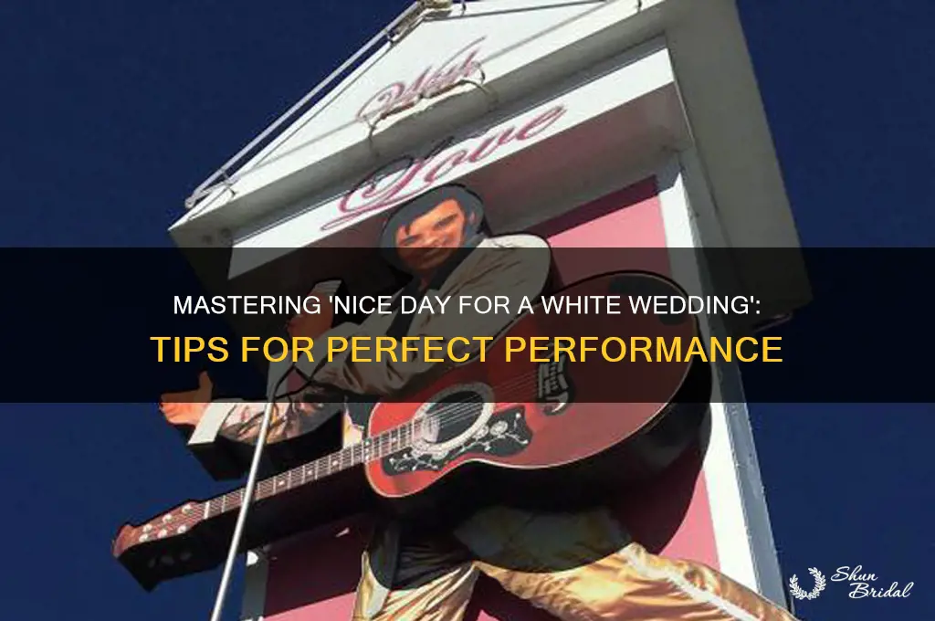 how to play nice day for a white wedding