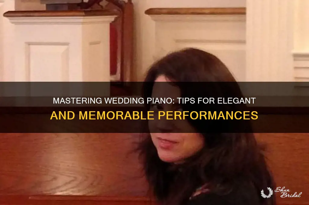 how to play piano at a wedding