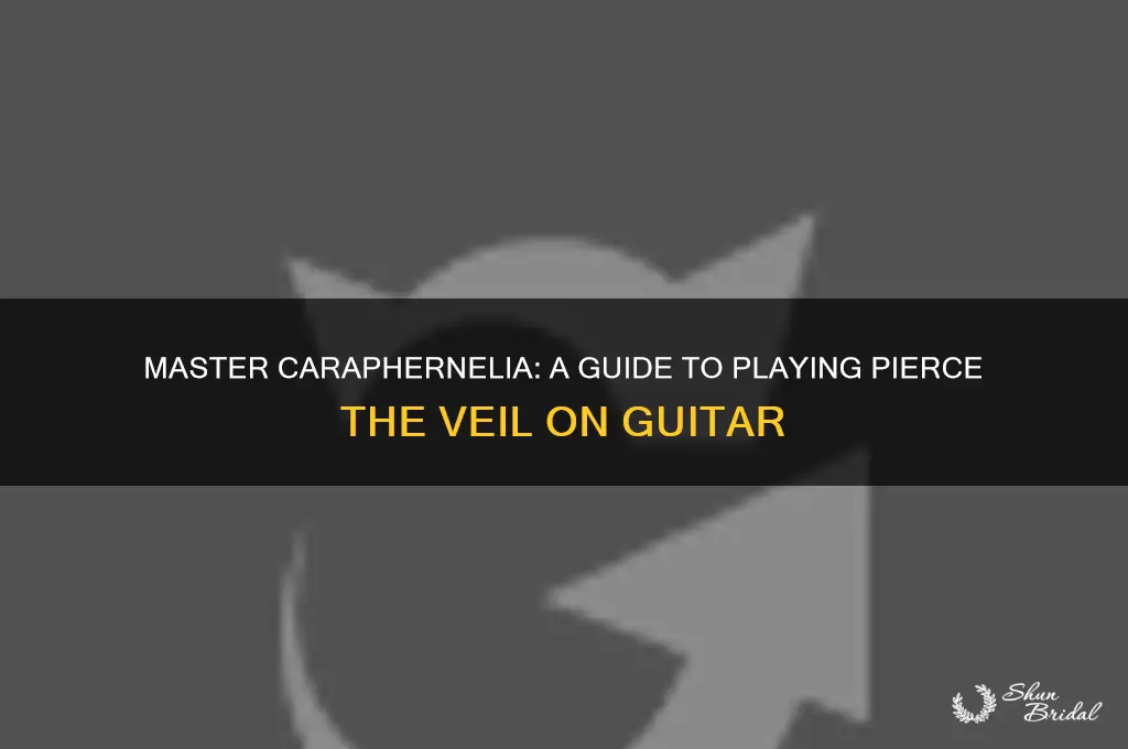 how to play pierce the veil caraphernelia on guitar
