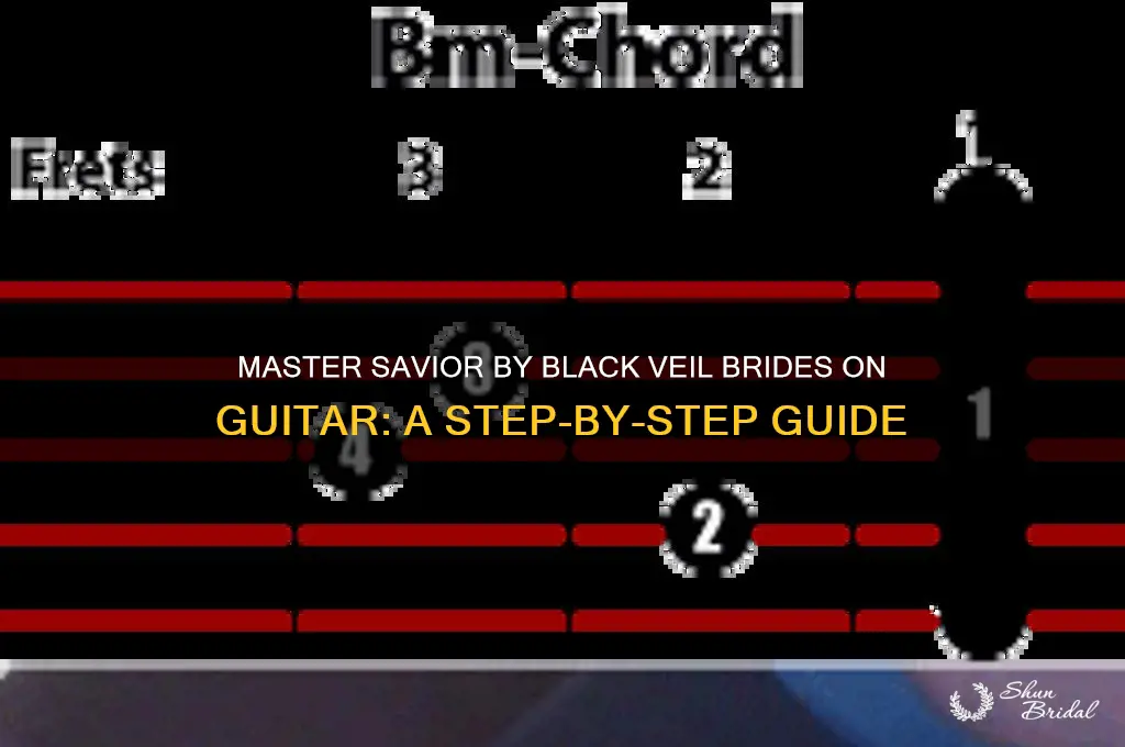 how to play savior by black veil brides on guitar