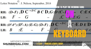 Playing the Wedding Song: Keyboard Tutorial