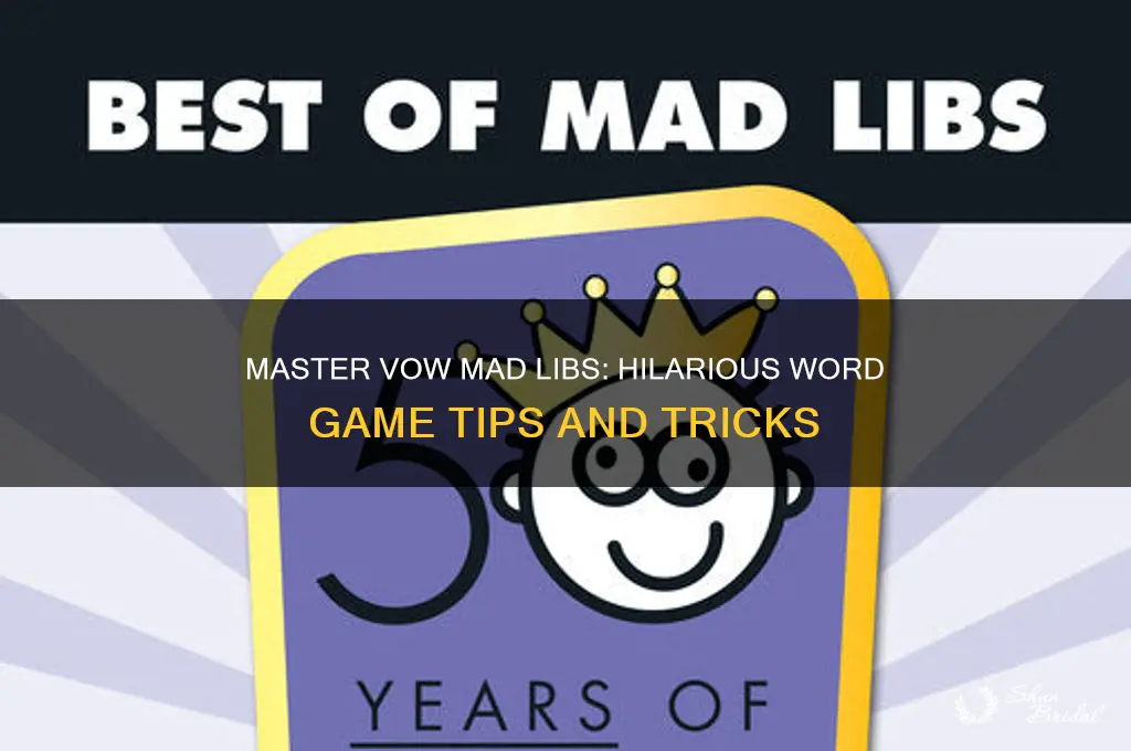 how to play vow mad libs