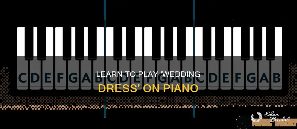 how to play wedding dress on piano