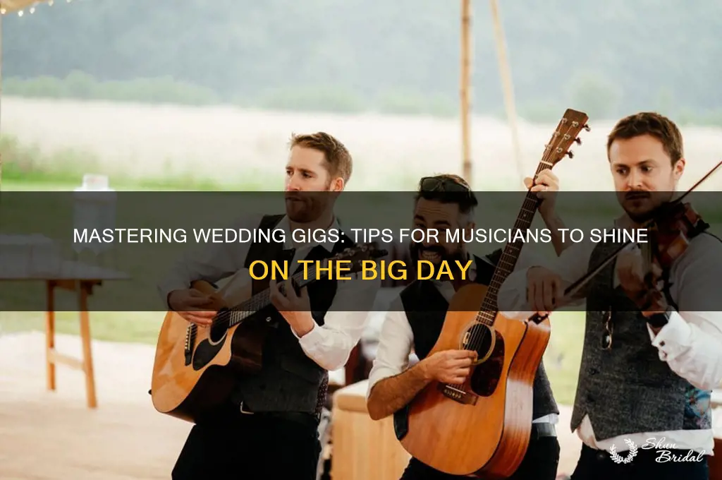 how to play wedding gigs