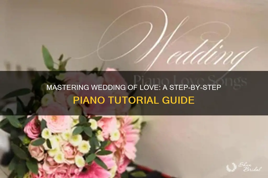 how to play wedding of love on piano