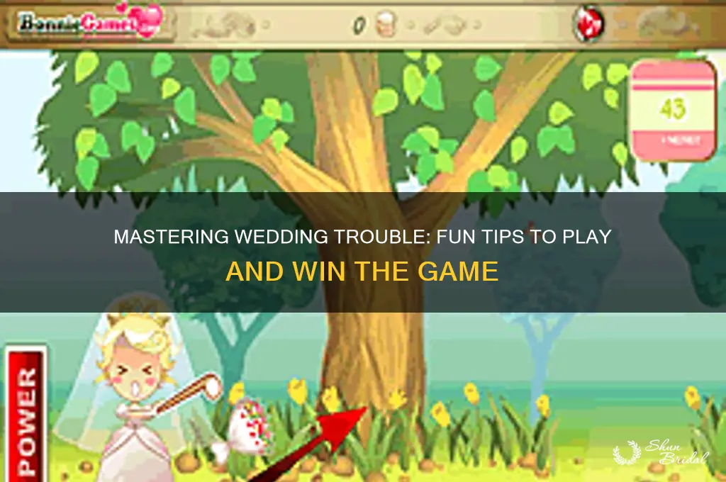 how to play wedding trouble game