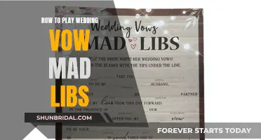 Mad Libs for a Memorable Wedding Vow