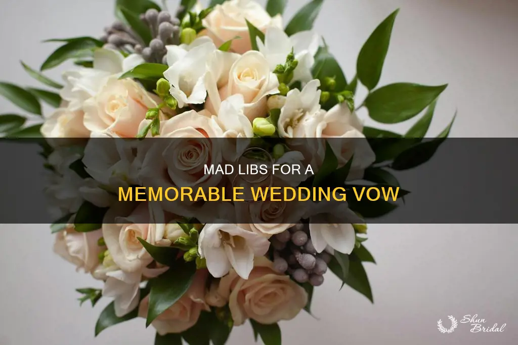 how to play wedding vow mad libs