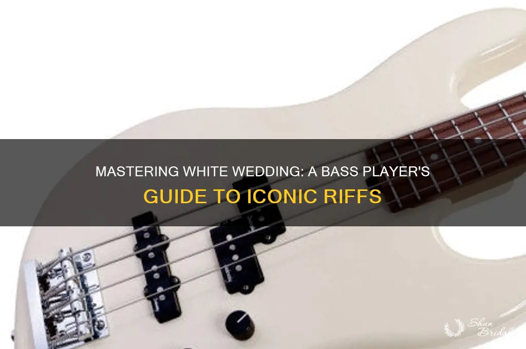 how to play white wedding on bass