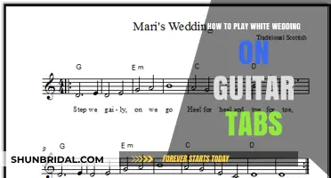 Master White Wedding Guitar Tabs: Easy Steps to Play Like a Pro