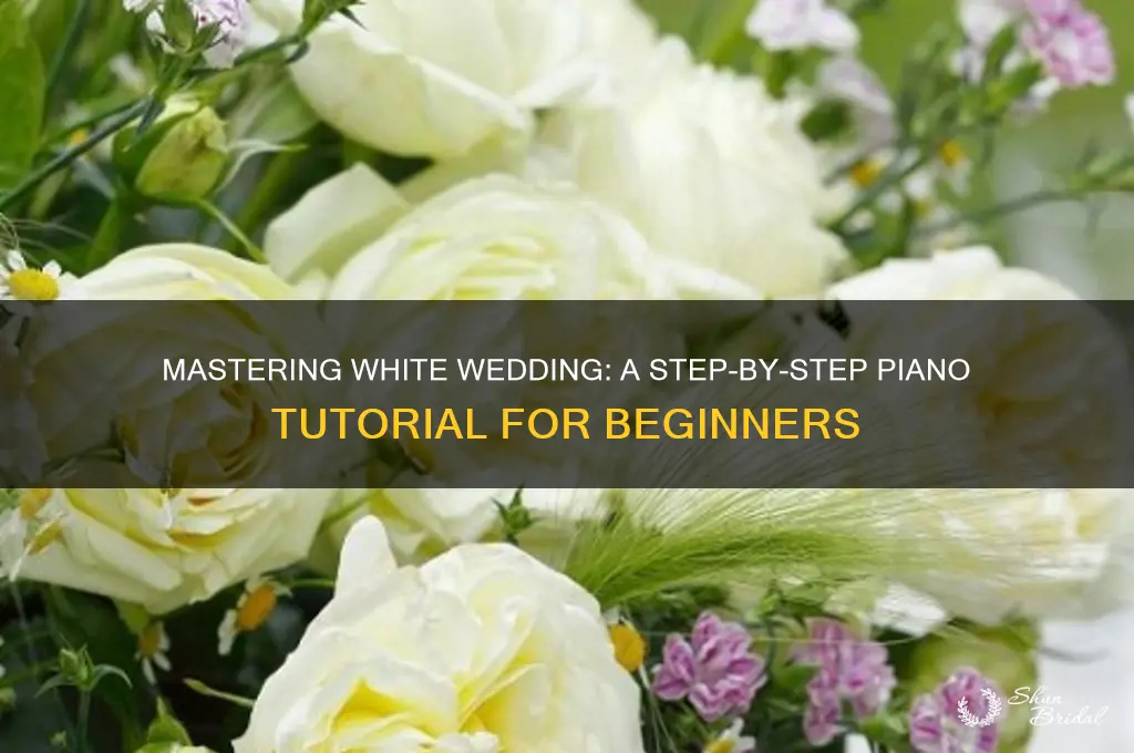 how to play white wedding on piano