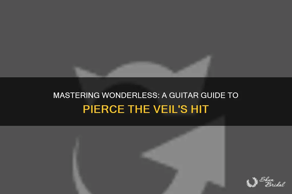 how to play wonderless by pierce the veil on guitar