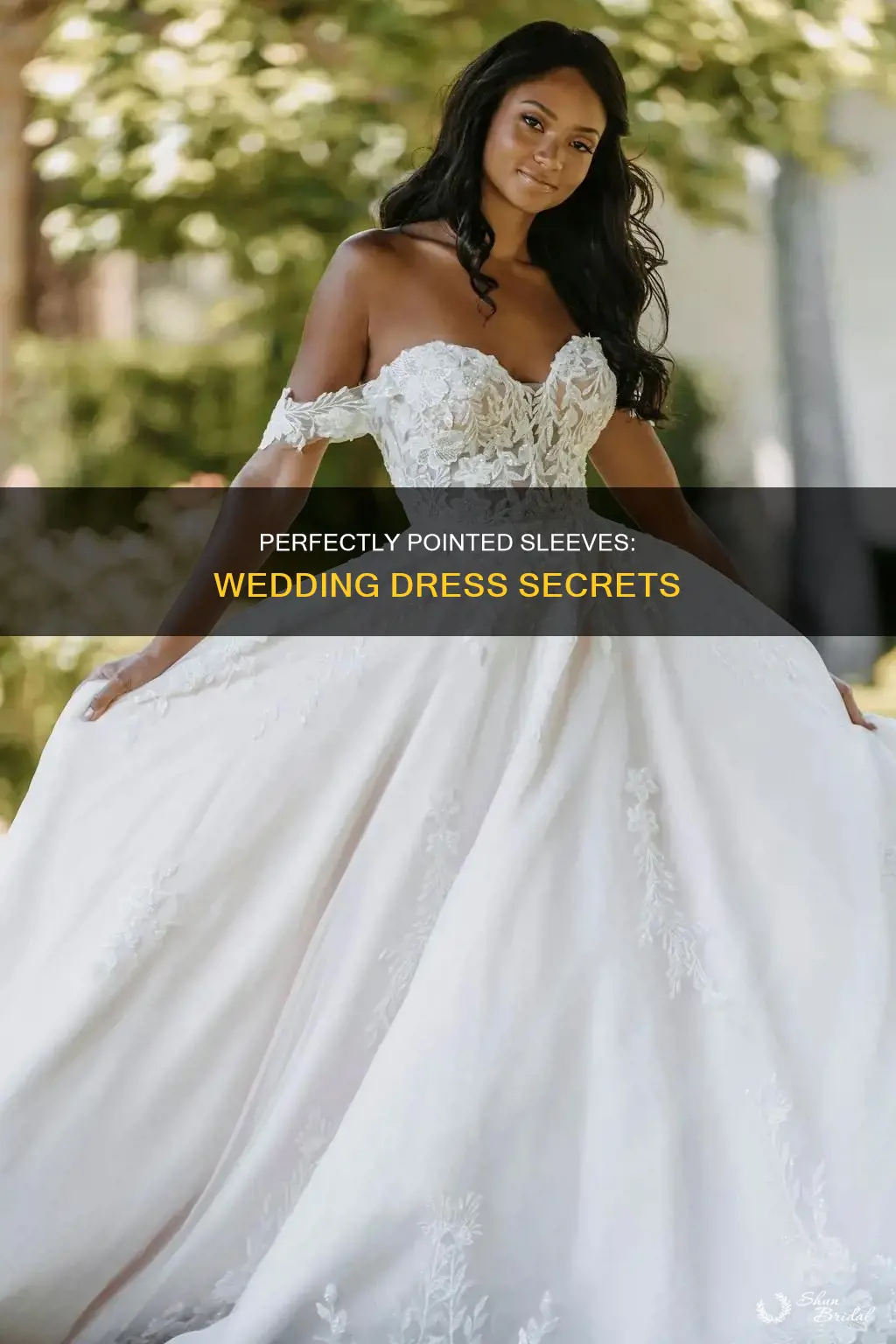 how to point a sleeve on a wedding dress