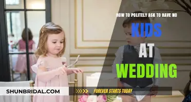 Child-Free Wedding Etiquette: Graciously Requesting an Adult-Only Celebration