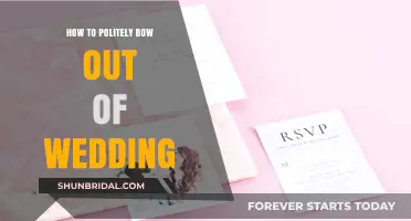 Gracefully Declining a Wedding Invitation: Polite Ways to Bow Out