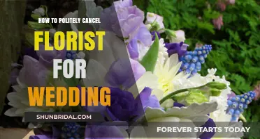 Gracefully Canceling Your Wedding Florist: A Polite and Professional Approach