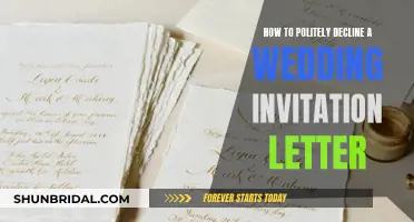 Declining Wedding Invites: Crafting a Polite Response