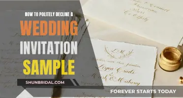 Declining Wedding Invites: Crafting a Polite Response