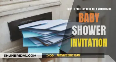 Declining Wedding or Baby Shower Invites: Gracefully Excusing Yourself