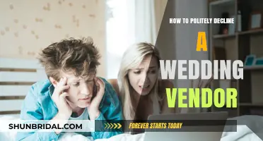 Gracefully Saying No: How to Decline Wedding Vendors with Kindness