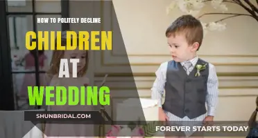 Thoughtful Ways to Politely Decline Children at Your Wedding Celebration